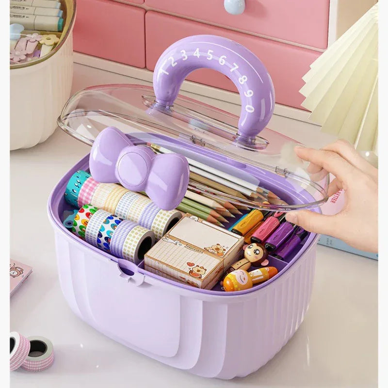 Hair Accessories Storage Box – Portable Makeup Organizer - Clarify.pk