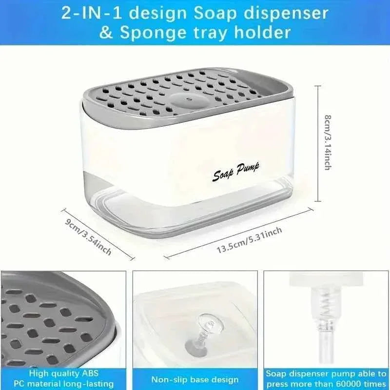 Large Capacity Soap Dispenser for Home and Commercial Use