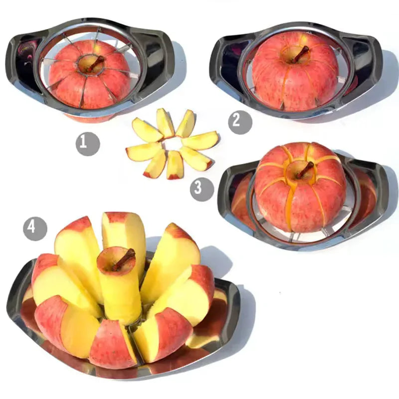 Stainless Steel Apple Cutter – Fruit & Vegetable Slicer Tool