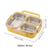 Leakproof 3-Compartment Stainless Steel Lunch Box Set