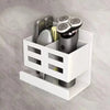 Hole-Free Bathroom Storage Rack – Wall-Mounted Washbasin Organizer