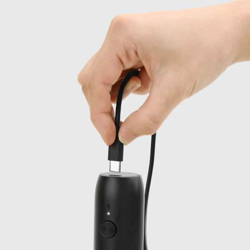 Rechargeable Electric Milk Frother 304 Stainless Steel Mini Foam Maker USB Type-C Cable Drink Mixer Whisk Beater for Coffee