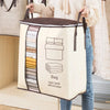 Creative thickened non-woven vertical version of the double ear handheld quilt clothing organization multi-purpose storage bag