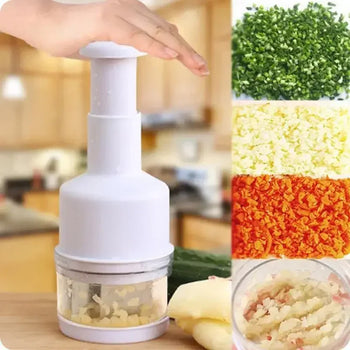 Manual Onion Chopper & Garlic Crusher – Multi-Function - Clarify.pk