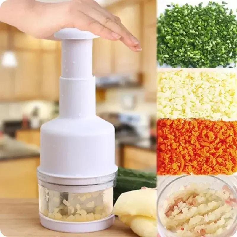 Manual Onion Chopper & Garlic Crusher – Multi-Function