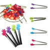 Colorful Silicone Food Clip with Stainless Steel Handle - Clarify.pk