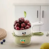 Dopamine Double Layer Drain Basket – Cute Handle 2-in-1 Vegetable & Fruit Washer