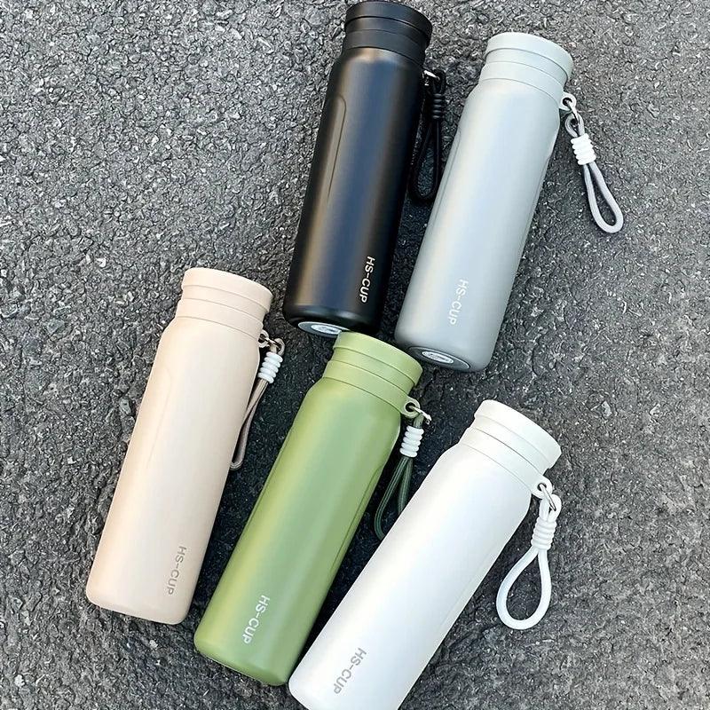 800ml Insulated Water Bottle with Tea Strainer (Random color) - Clarify.pk