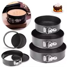 3-Piece Professional Non-Stick Springform Cake Pan Set