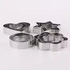 12pcs Stainless Steel Cookie Cutter Set – Star, Heart, Round & Flower