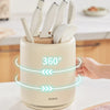 360° Rotating Kitchen Cutlery & Knife Holder Rack - Clarify.pk