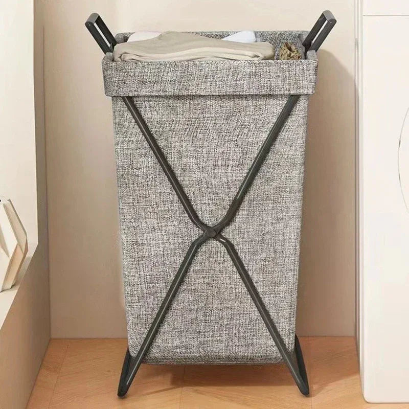 Foldable Laundry & Storage Basket – Large Capacity - Clarify.pk