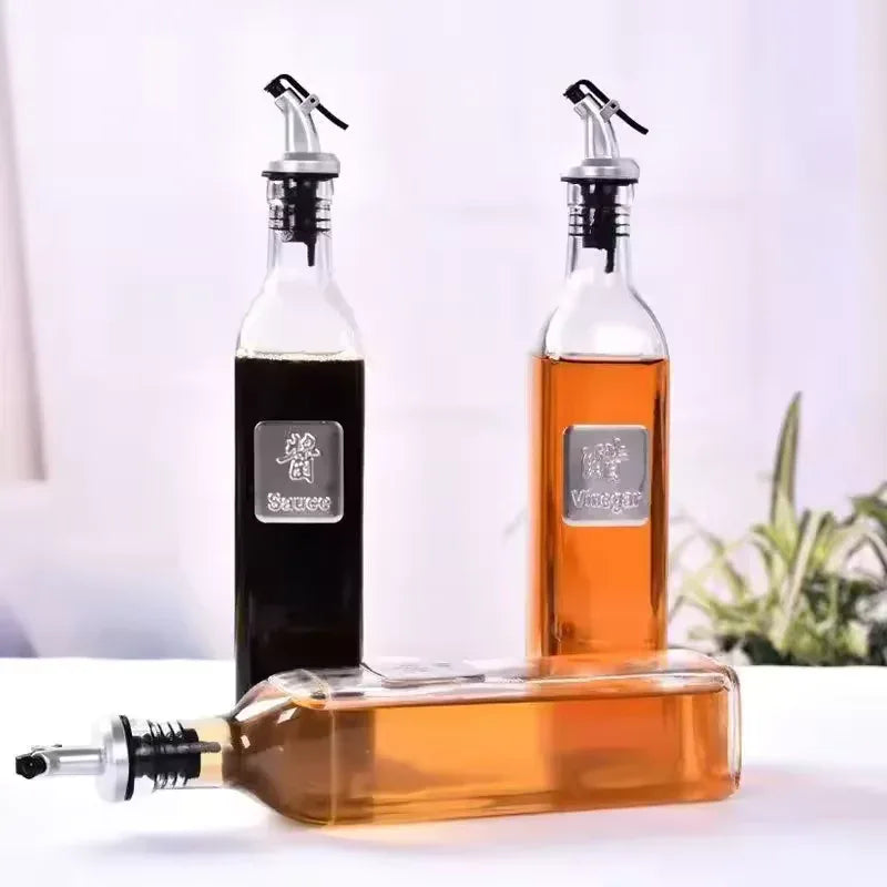 250ml Glass Olive Oil Bottle – Leakproof Press Cruet - Clarify.pk