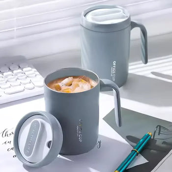 500ml Portable Coffee Cup – Creative PP Liner Travel Mug with Cover - Clarify.pk