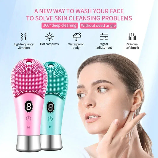 Electric Ultrasonic Facial Cleansing Brush