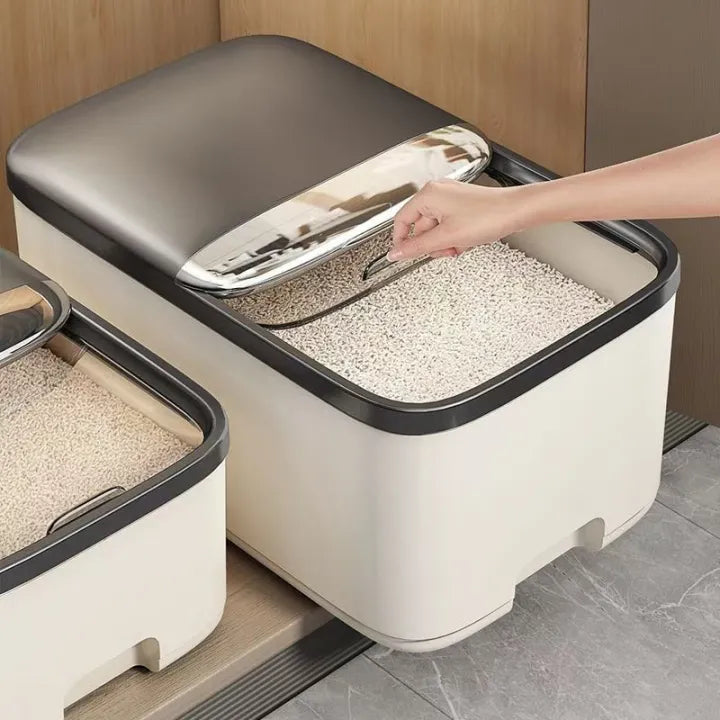 Rice Storage Box 10KG - Insect Proof Grain Container with Lid