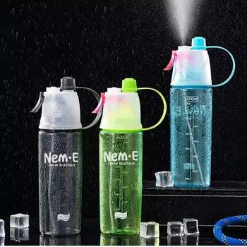 Transparent Spray Bottle – Large Capacity Summer Sports Cup - Clarify.pk