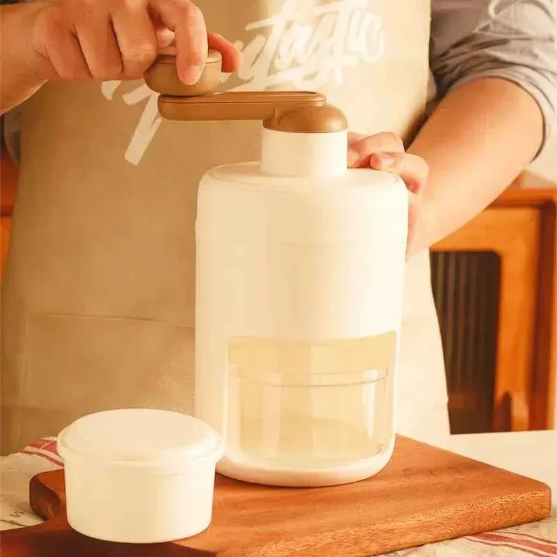 Hand Operated Ice Shaver for Fresh Snow Cones and Shaved Ice Delights - Clarify.pk