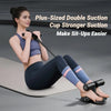 Abdominal Muscle Exerciser With Resistance Band Sit-Up Aid Gym Equipment For Home Exercise Adjustable Suction Cups Sit Up