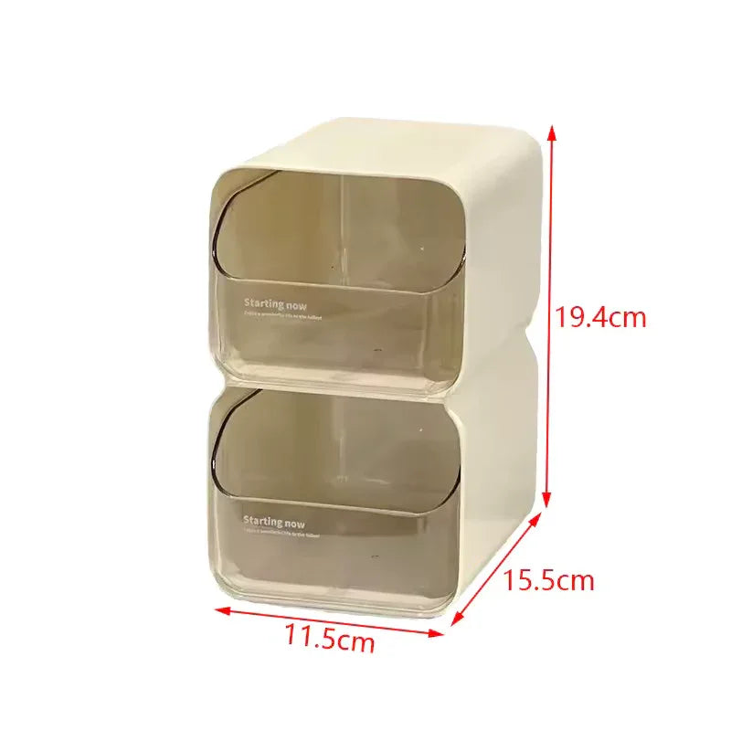 2 Pcs Desktop Storage Box – Multi-Purpose Organizer Set - Clarify.pk