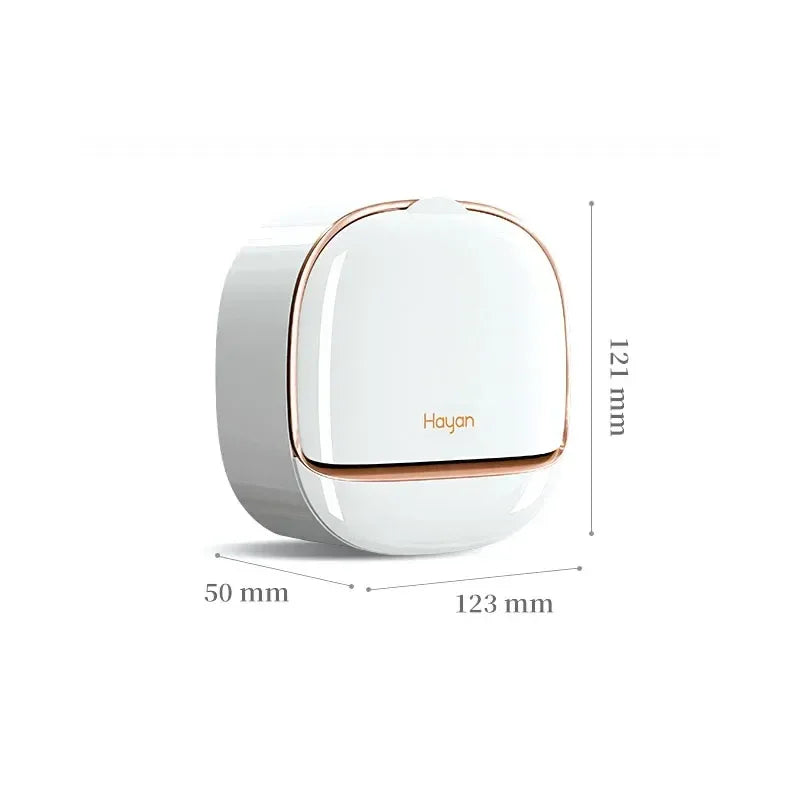 Luxury Bathroom Wall Mounted Soap Box with Lid – Waterproof ABS Holder - Clarify.pk