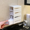 Punch-Free Makeup Cotton & Hair Clip Storage Box - Clarify.pk
