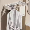 Space-Saver Pro Wall-Mounted Foldable Towel Rack – Heavy Duty Aluminum Indoor/Outdoor Clothes Drying Rack