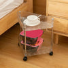 Acrylic Triangle Corner Trolley for Space-Saving Storage Solutions - Clarify.pk