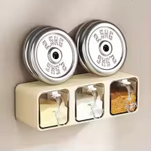 Heavy-Duty Wall-Mounted Spice Rack & Kitchen Organizer