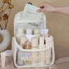 Women’s Transparent PVC Cosmetic Bag – Waterproof Travel Toiletry Organizer - Clarify.pk
