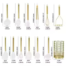 15-Piece Premium Silicone Cooking Utensil Set – Food-Grade Heat Resistant Tool Kit