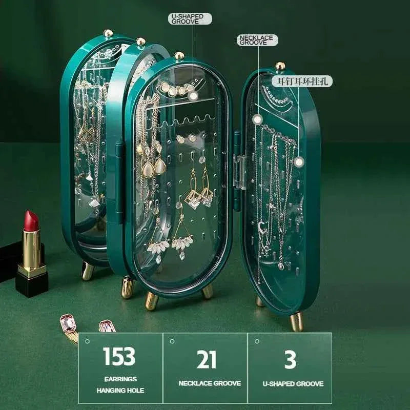 Jewelry Storage Box Earrings Jewelry Rack Earrings Necklace Box Household Cleaning Display Rack Artifact Jewelry Packaking - Clarify.pk