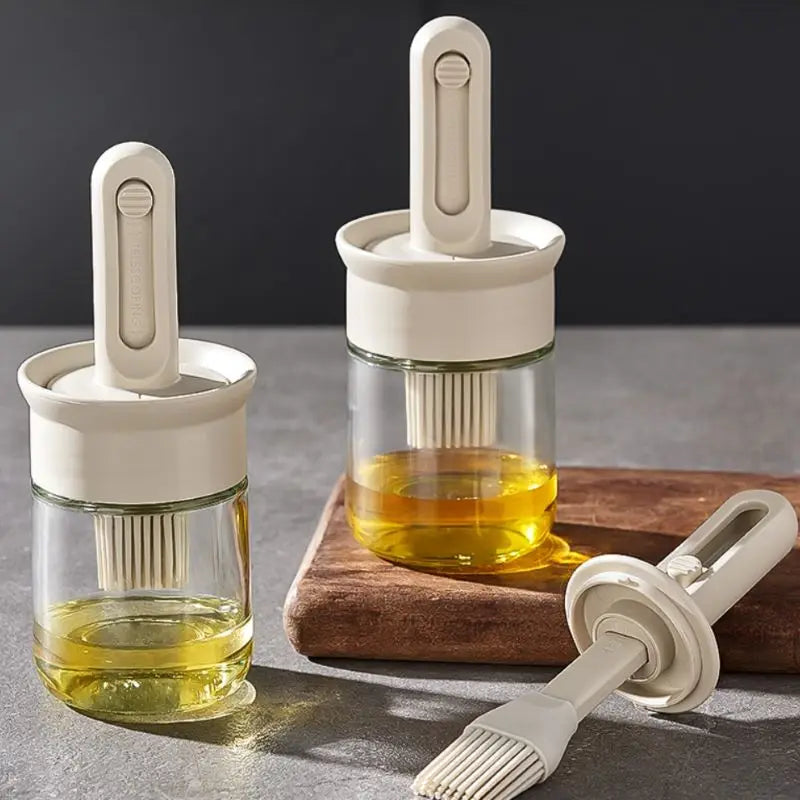 Glass Oil Dispenser Bottle 300ml – Leak Proof Kitchen Oil Pot