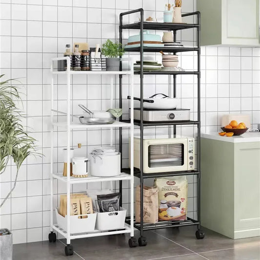 Multi-Level Kitchen Storage Rack – Floor & Wall Mounted - Clarify.pk