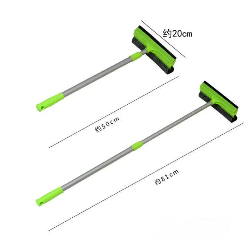 2-in-1 Long Handle Window Scraper – Adjustable Glass Cleaner - Clarify.pk