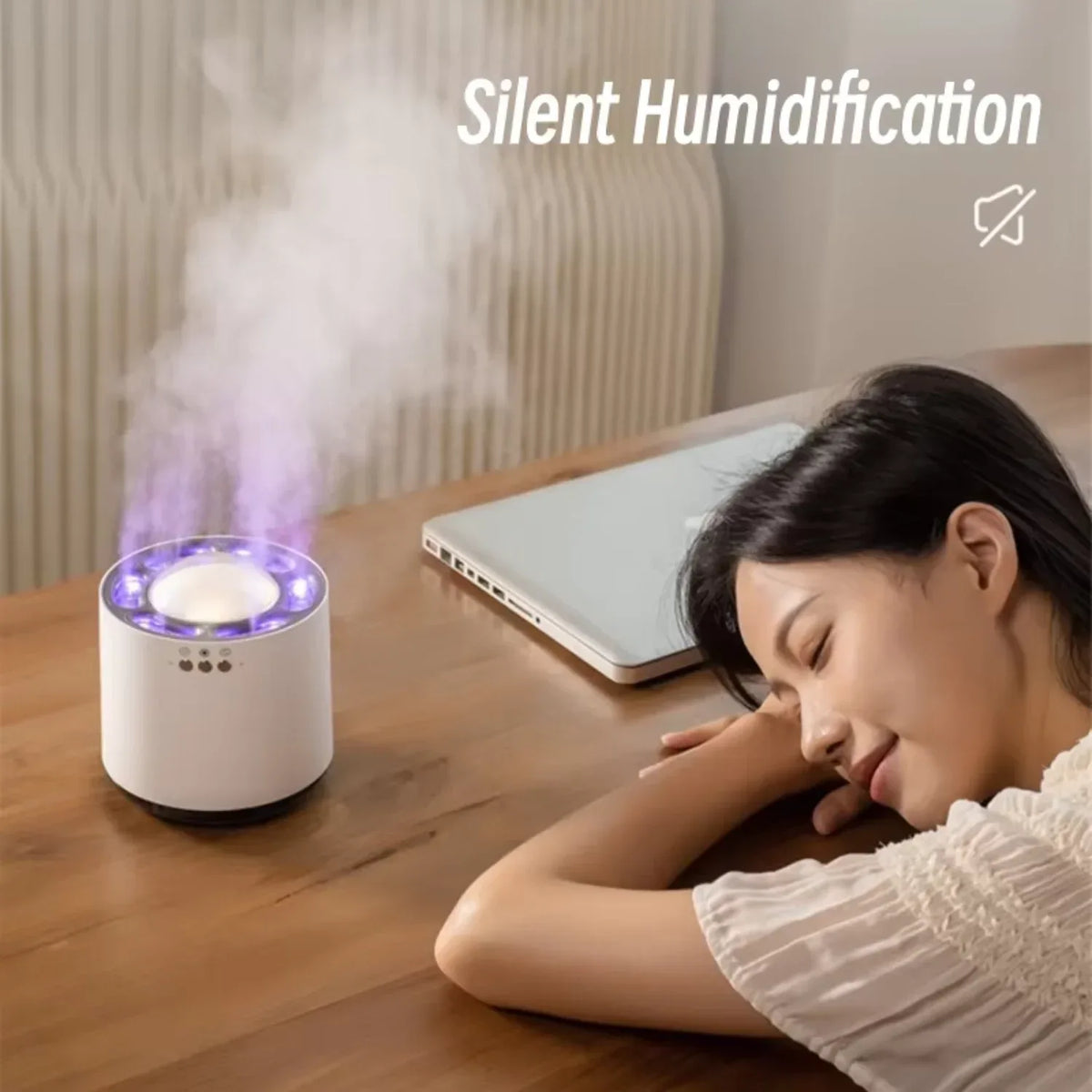 Lead Humidifier Round LED Humidifier with Music Sync – Trenducts.pk