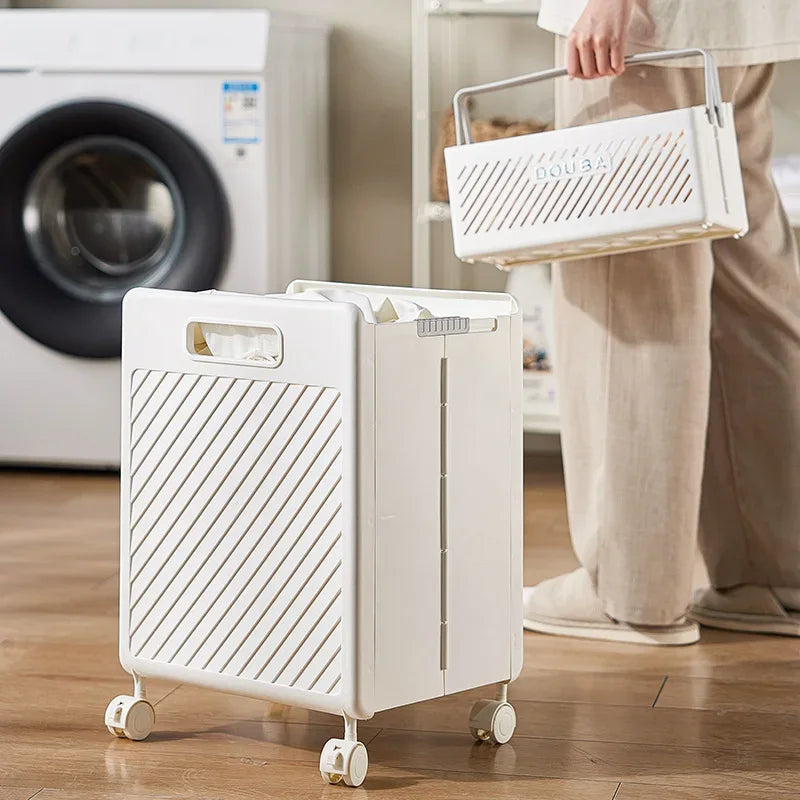 Foldable Laundry Basket for Dirty Clothes Storage - Clarify.pk