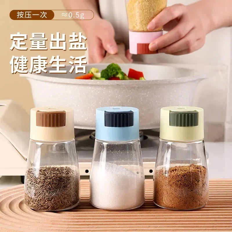 High Quality Glass Salt Shaker – Adjustable Seasoning Jar (Random Design)