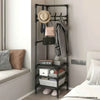 Bedroom Corner Clothes Rack - Multi-Layer Stand Hanger for Clothes and Coats Storage - Clarify.pk