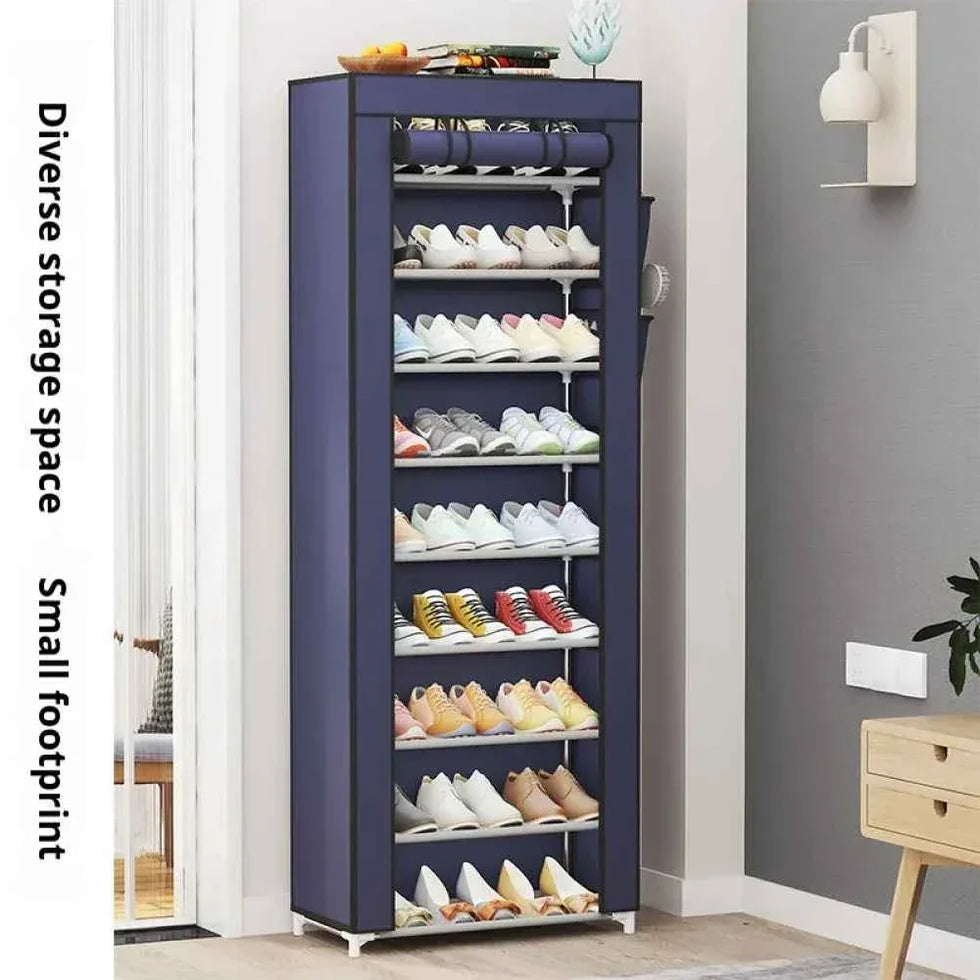 10 Layer Metal Clothes Cabinet - Durable Storage Solution for Home Organization - Clarify.pk