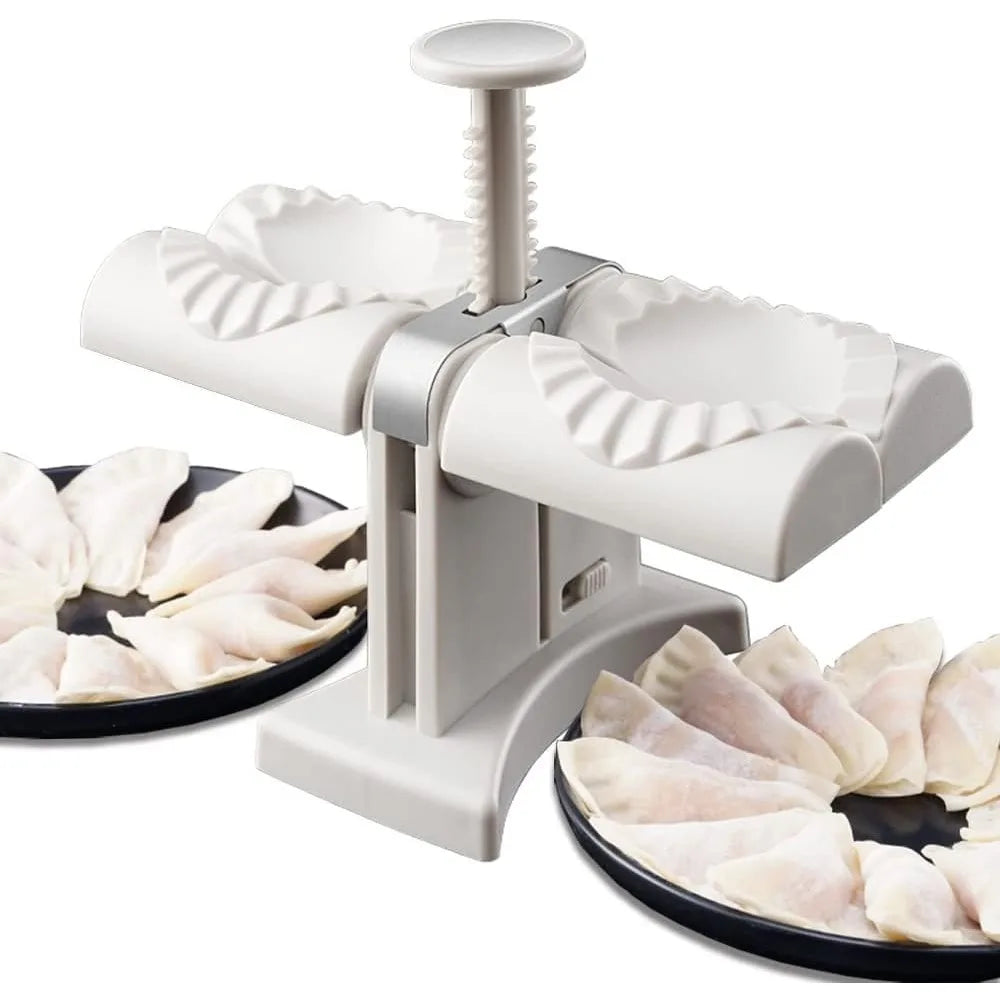 Automatic Dumpling Machine Easy To Clean Double-Head Pressing Die Pie Wonton Mold DIY Reusable Kitchen Gadget Accessories