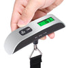 Backlit 50kg Digital Luggage Scale Portable Handheld with Hook and Strap Battery Powered for Suitcase Travel or Shipping