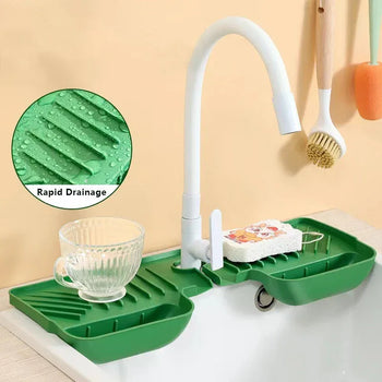 Silicone Sink Splash Guard – Waterproof Draining Mat for Kitchen - Clarify.pk