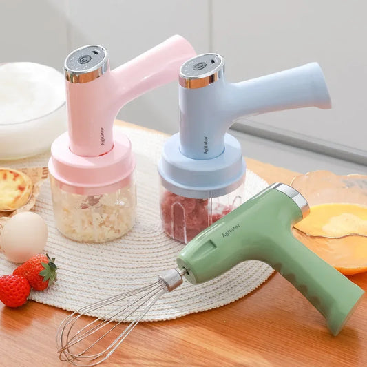3-in-1 Electric Egg Beater & Blender (Random color)