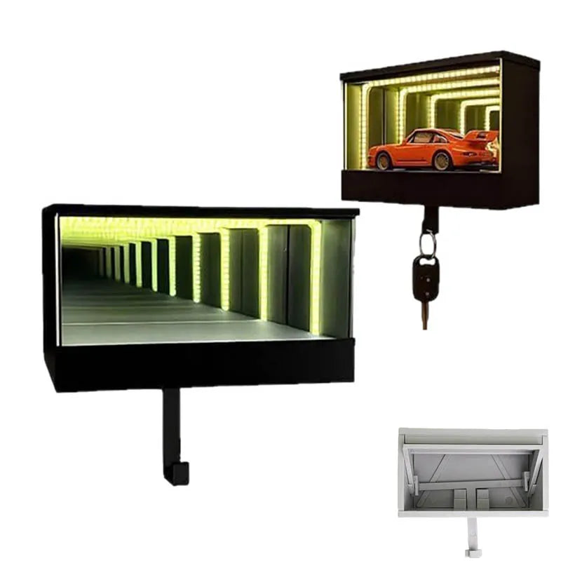 3D Car Key Holder - Infinity LED Garage Wall Mount Holder