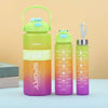 3-Piece Sports Water Bottle Set – Large Capacity Leak-Proof (Random) - Clarify.pk