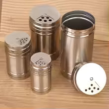 Stainless Steel Rotary Spice & Seasoning Shaker Set