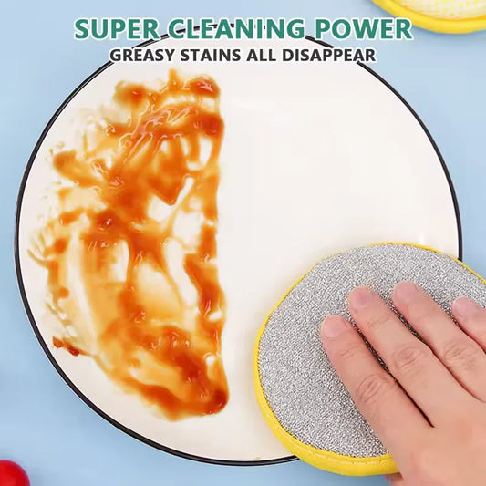 Dish Cleaning Sponges – Pack of 5 Multi-Purpose Kitchen Scrub Pads