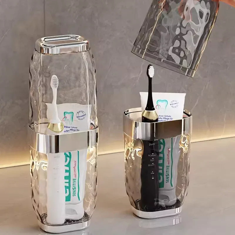 Large Acrylic Travel Toothbrush Case – Durable & Leakproof