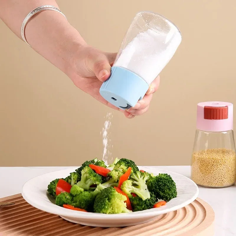 High Quality Glass Salt Shaker – Adjustable Seasoning Jar (Random Design)